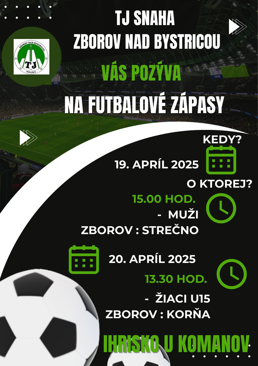 Green Modern Football Tournament Poster
