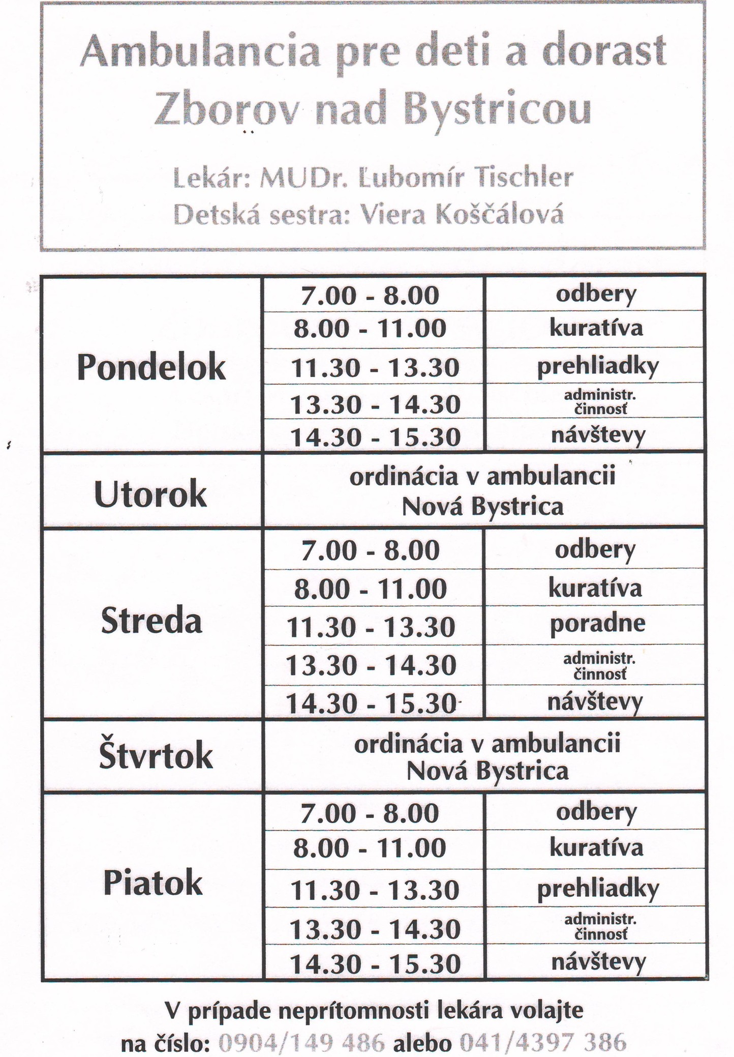 Hodiny Tischler