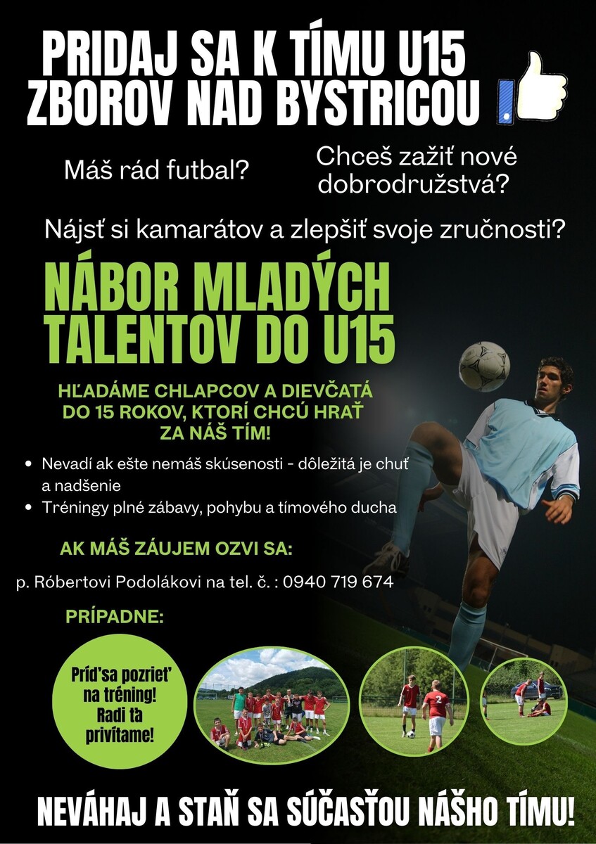Nábor detí do U15