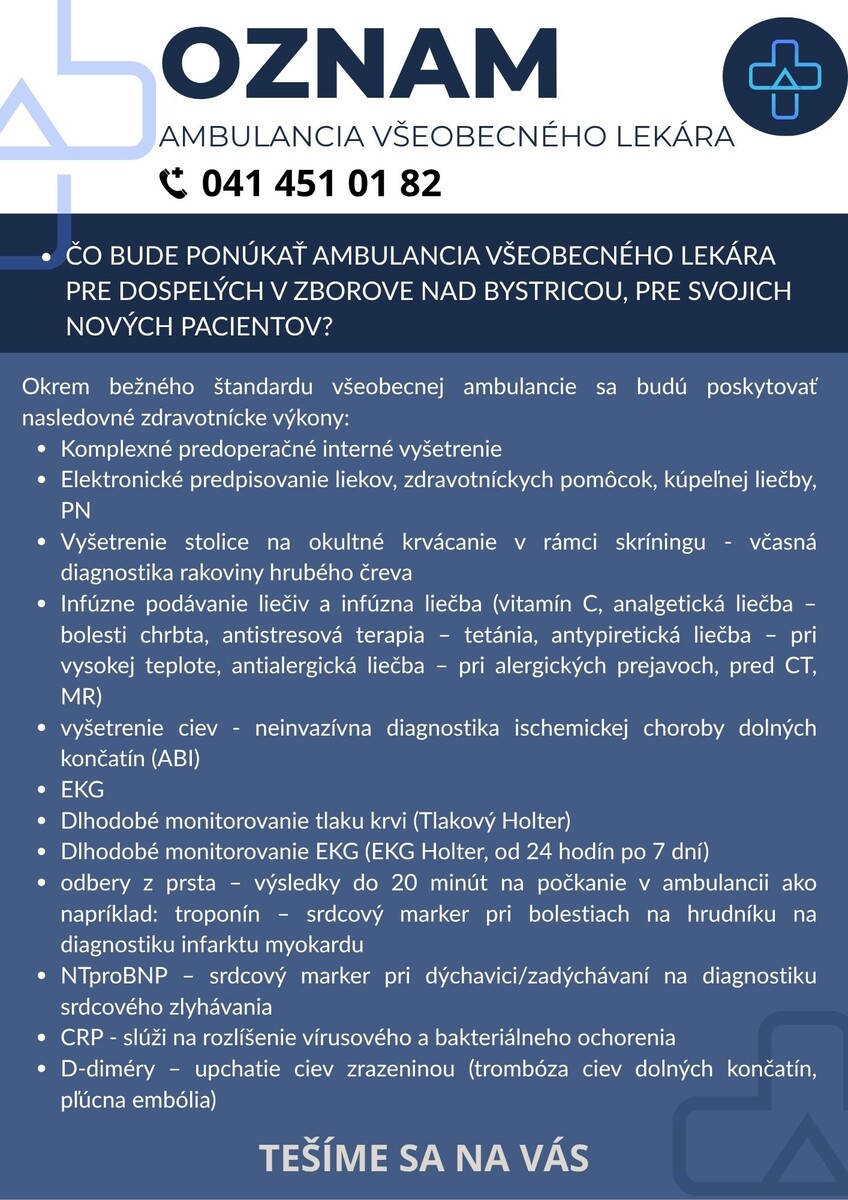 Oznam všeobecný lekár strana 3
