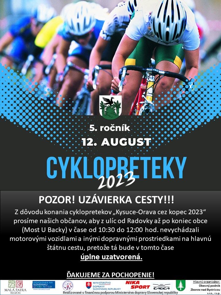Plagát uzávierka cesty