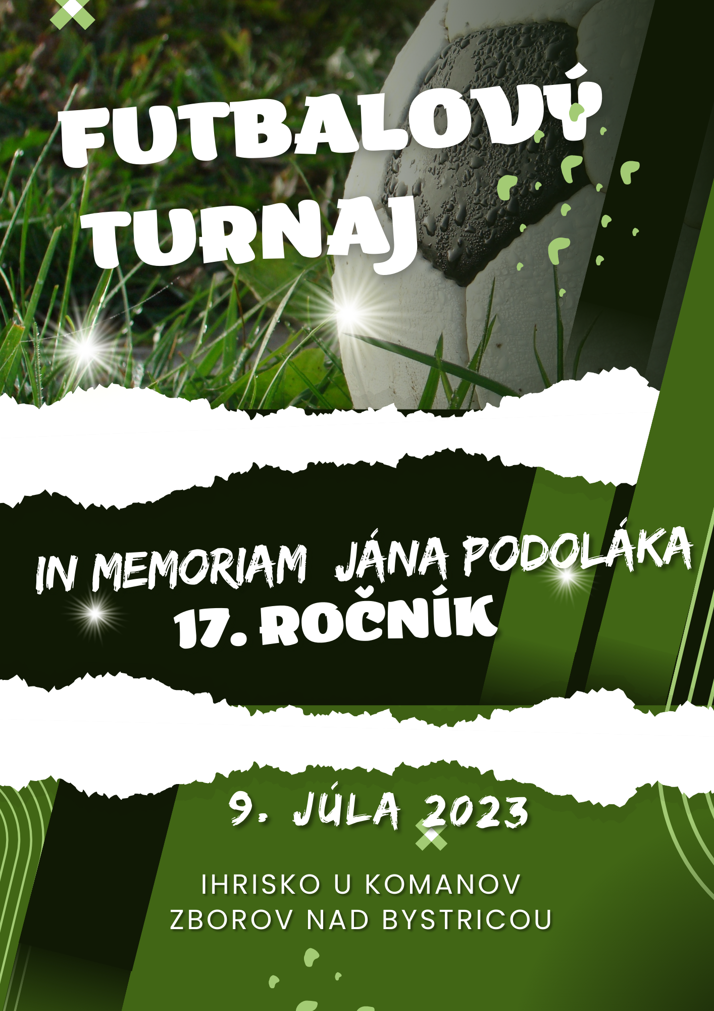 Plagát Futbalový turnaj