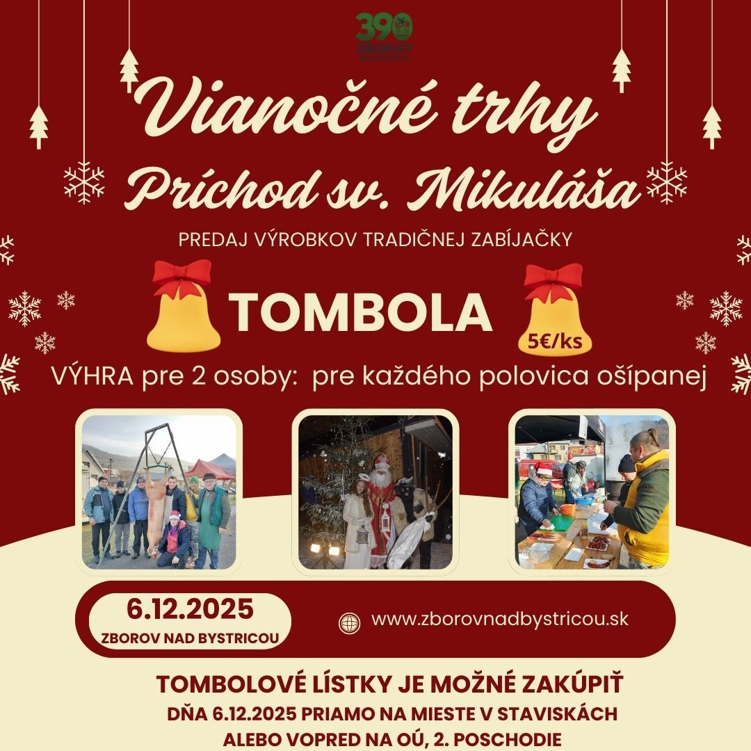 Plagát tombola 2025