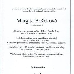 Parte - Margita Božeková