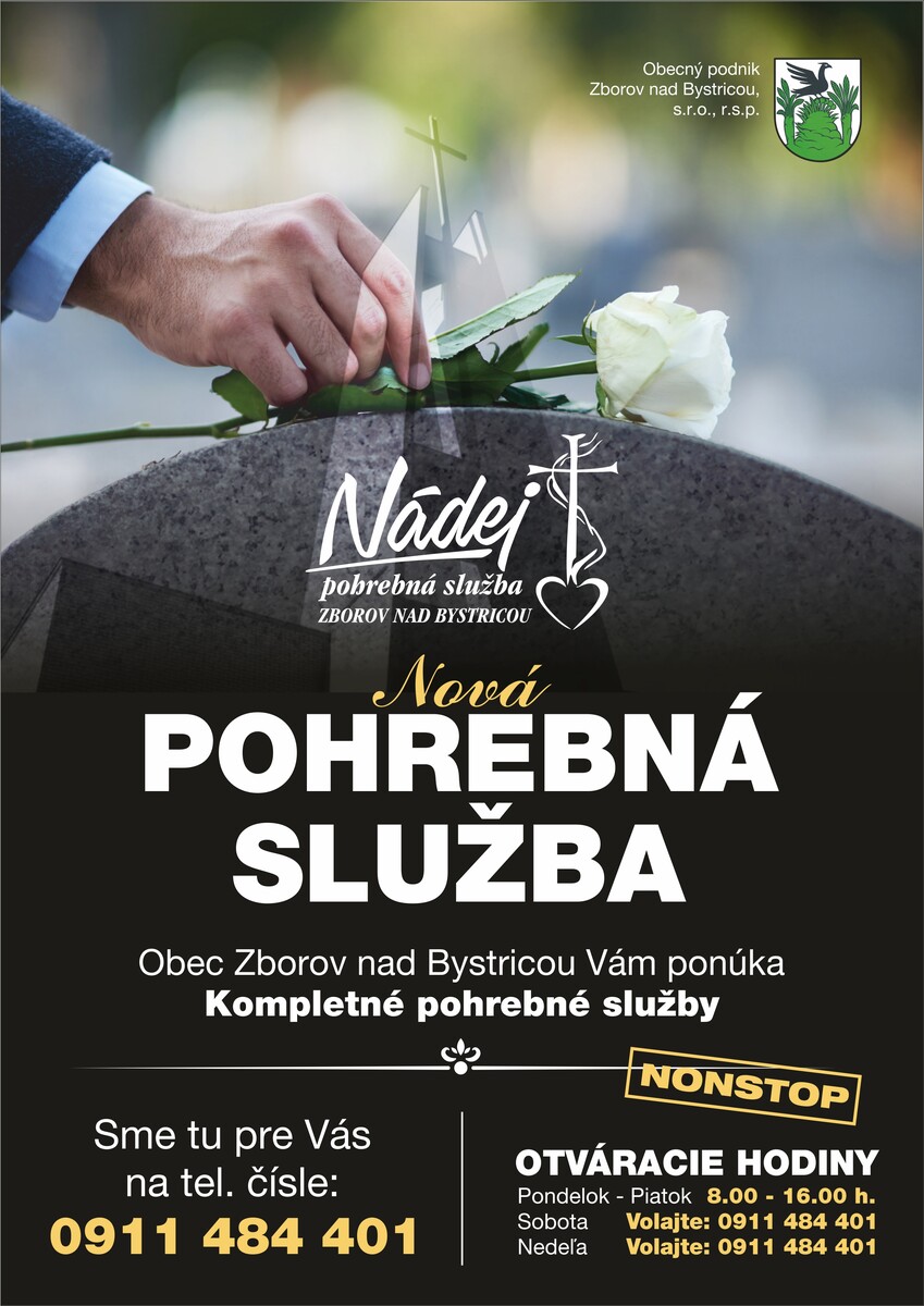 Plagát pohrebná služba