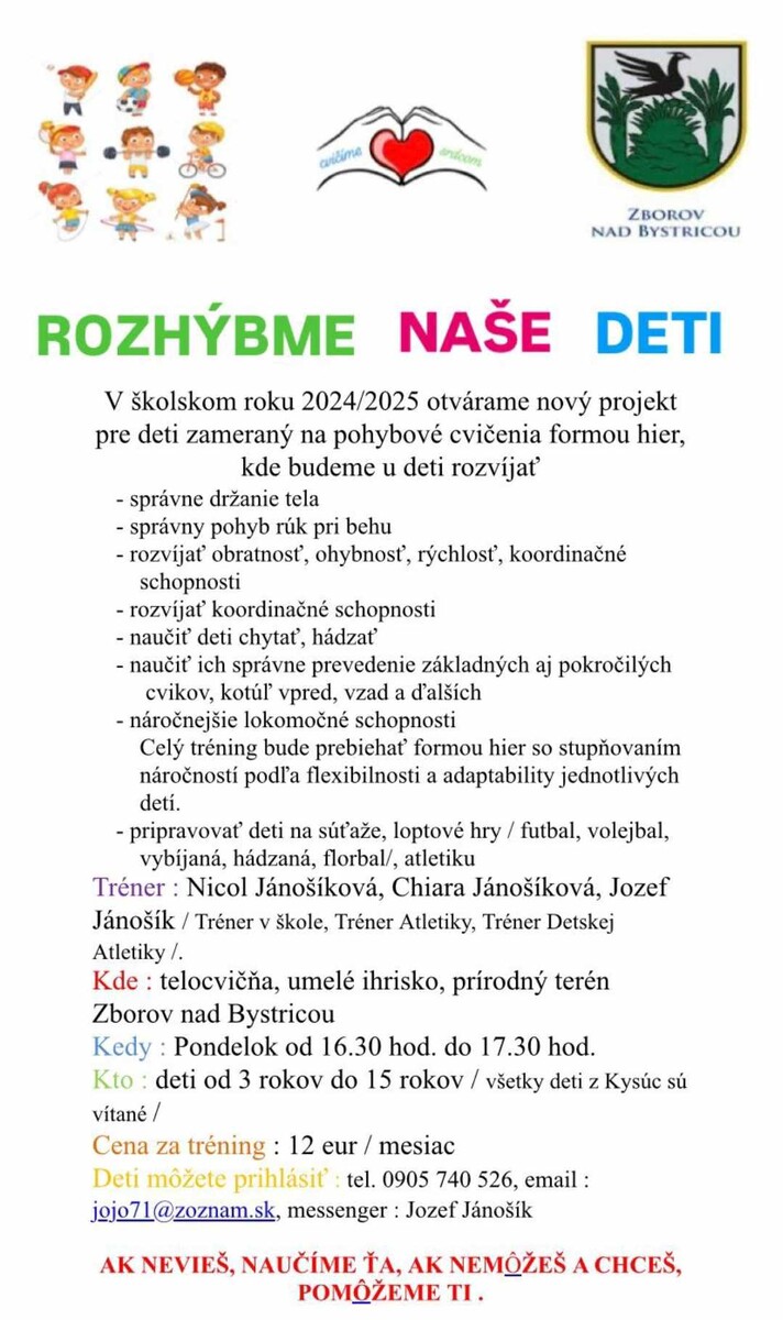 Rozhýbme naše deti