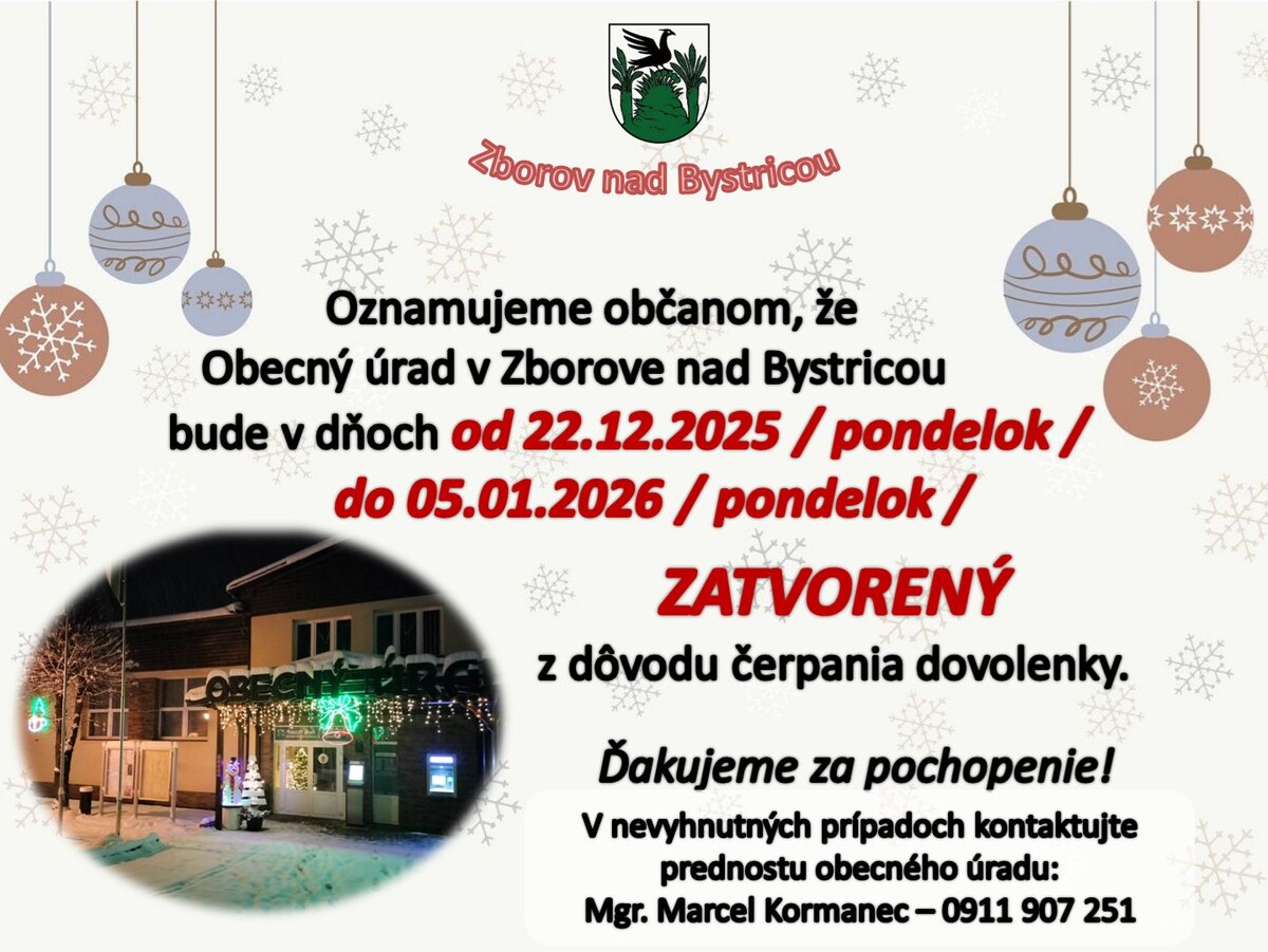 úrad zatvorený 17062025