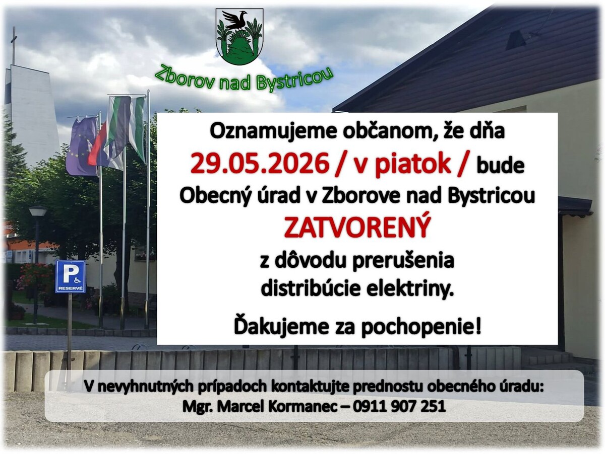 úrad zatvorený 17062025