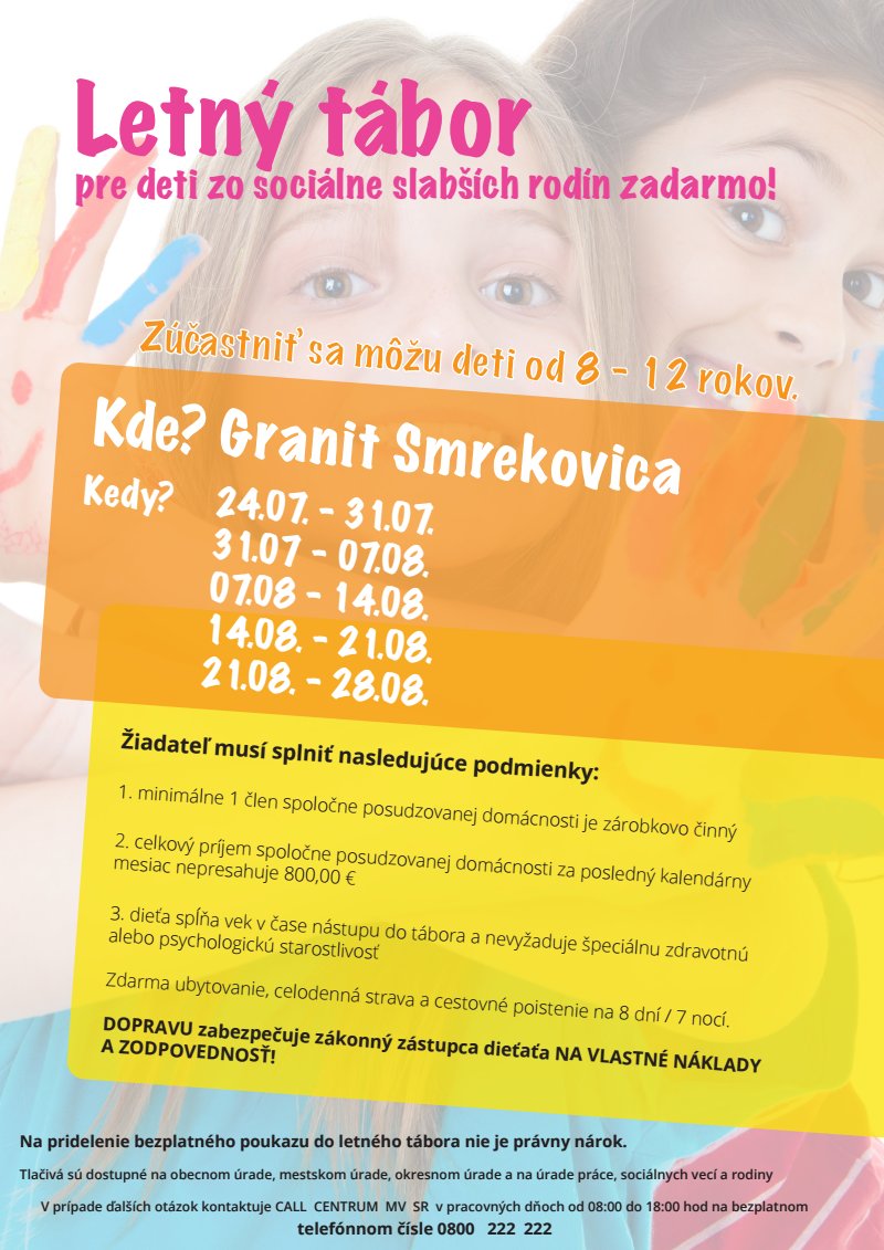 Info leták Granit Smrekovica